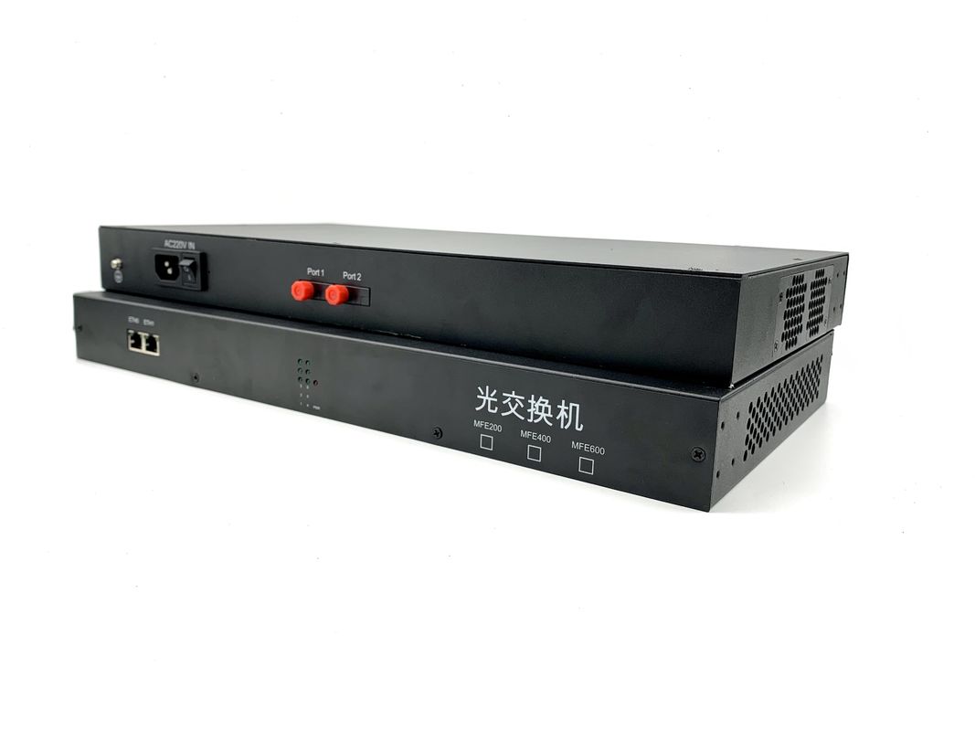 2 ferrovia industriale di BACCANO del convertitore di media di Ethernet del porto 10/100M che monta l'input di CA 220V