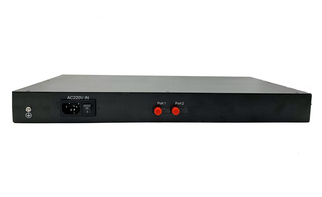 2 ferrovia industriale di BACCANO del convertitore di media di Ethernet del porto 10/100M che monta l'input di CA 220V