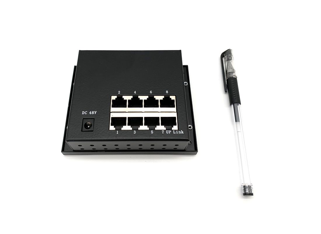 Commutatore industriale di Ethernet dell'input di CA dell'uscita di CC, commutatore industriale di PoE di 8 porti