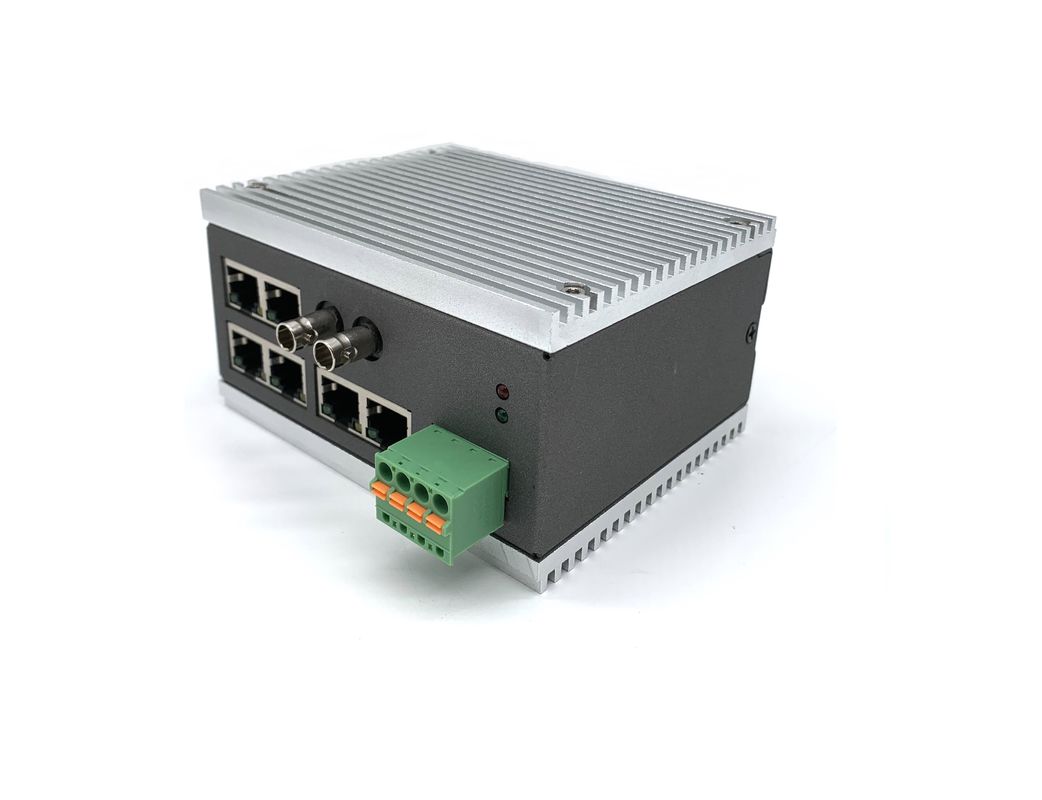 10BaseT 100M di IP40 RJ45 MSE1206 commutatore di Ethernet di 6 porti