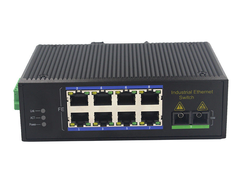 MSE1108P 100M 8 commutatore a fibra ottica del 10BaseT PoE del porto DC12V