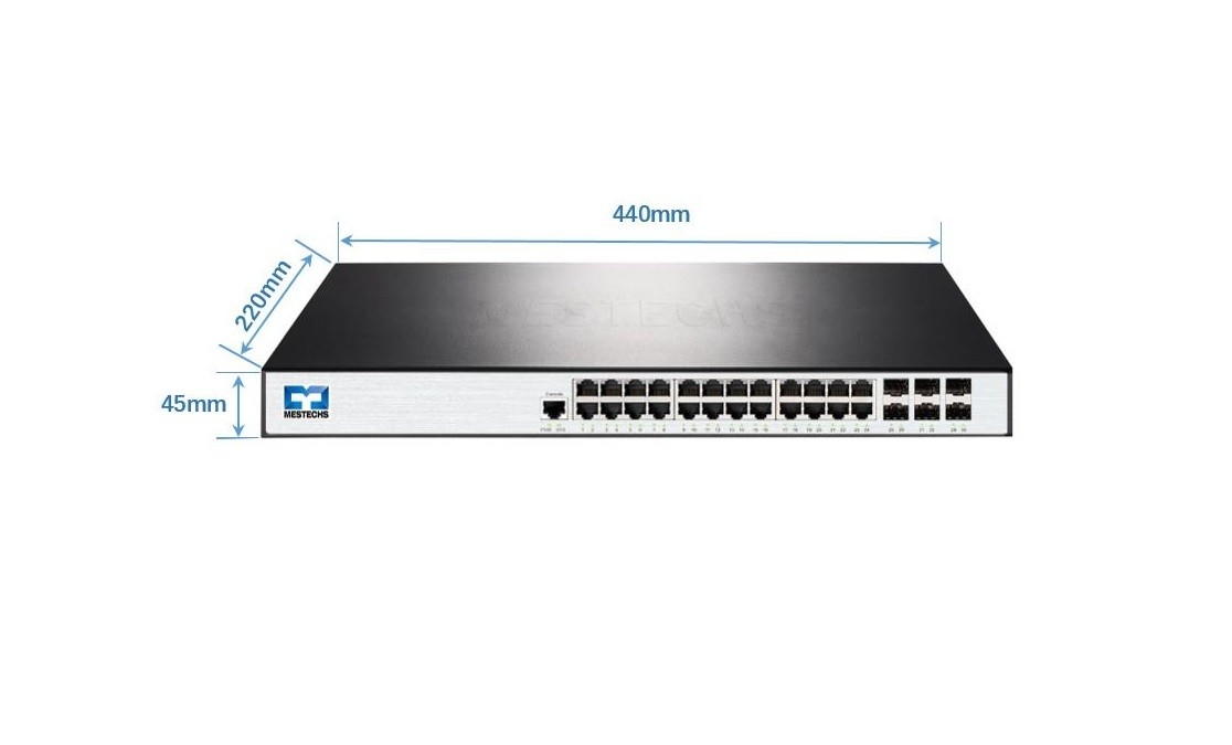 Commutatori 24 x 10/100M di Ethernet della gestione L3/1000M/2.5G porti della base-t 6 X 10G SFP