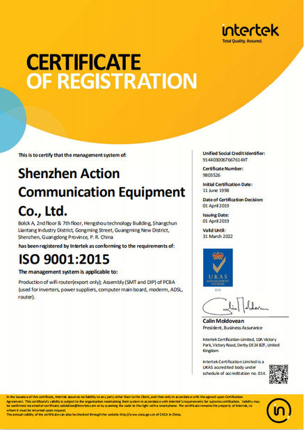 Porcellana Mestech Technology Certificazioni